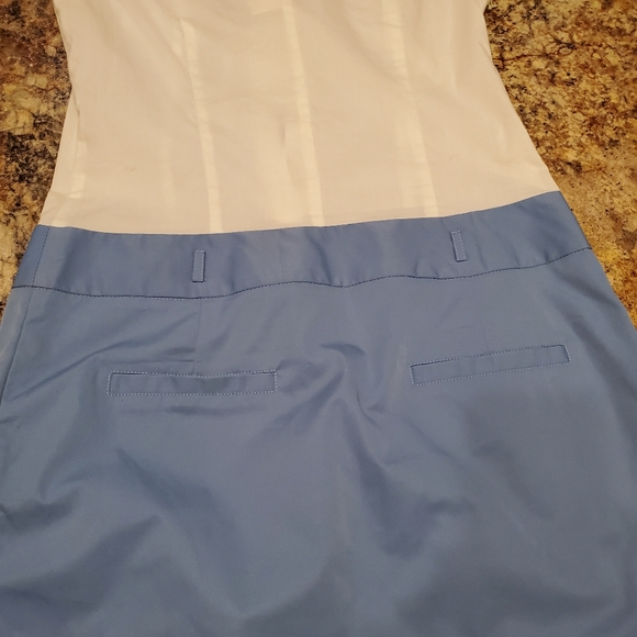 NWT White Blue Dress - Picture 6 of 7